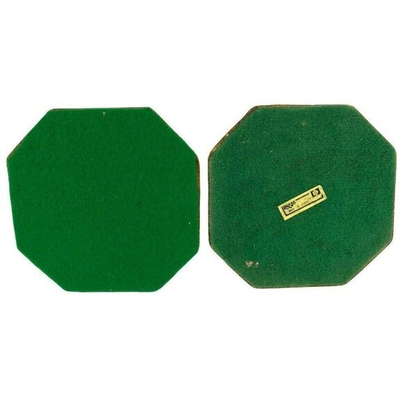 Antiqued Brass Candlesticks Holders 7 Inches Heavy Square Base Made in Korea - Picture 9 of 10